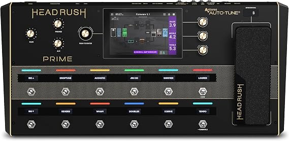 HeadRush Prime - Guitar & Vocal Multi Effects Pedal & Amp Modelling Processor with Amp Cloner, Antares Auto-Tune, WiFi, Touchscreen, Looper & Bluetooth