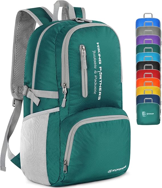 ZOMAKE Lightweight Foldable Backpack - Packable Foldable Rucksack 35L Packable Backpcks Walking Rucksacks Travel Daypack For Men Women Kids Outdoor Camping Hiking