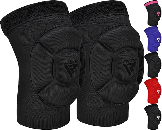 RDX Knieschoner für MMA Kickboxen und Muay Thai Training Schaumstoff Gepolsterte Unterstützung Kniestütze Guard Kampfsport Grappling Schutzkleidung Käfig BJJ Karate Volleyball Wrestling