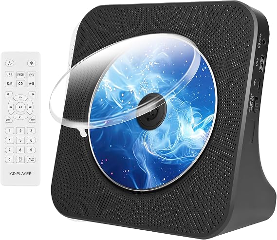 Portable CD Player with Bluetooth, Desktop CD Player for home with Speaker
