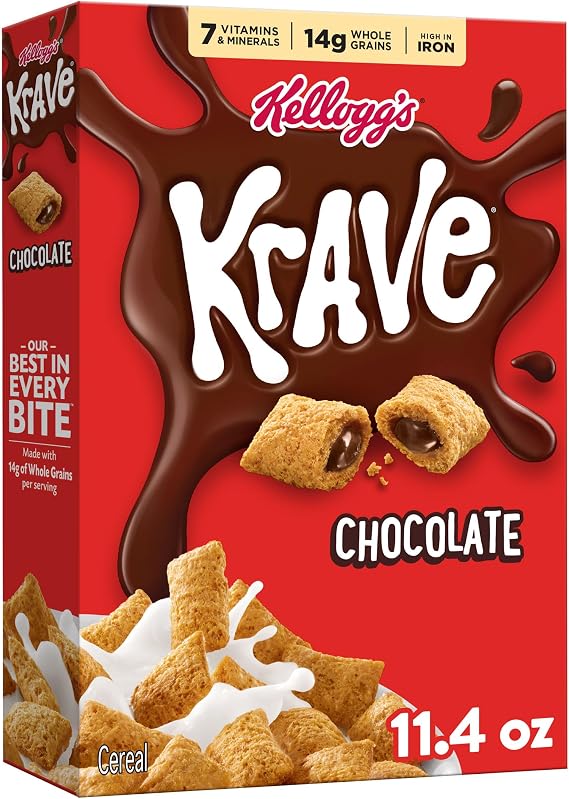 Kellogg's Krave Chocolate Breakfast Cereal 11.4 oz