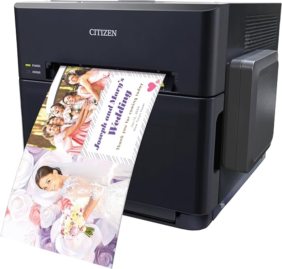 Citizen Systems Photo Printer, Event Photo Printing System, CZ-01, Smart Event Photo, App, Free Monthly Fee, Weddings, Hotels, Restaurants, Commercials, Events, Easy Operation, Original Commemorative Photos, Original Stamp, Frame, Small, Commercial Use, Sublimated Type, Smartphone Compatible