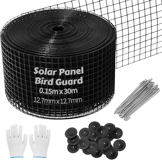 Solar Bird Mesh 6in x 100ft Panel Pigeon Proofing Kit