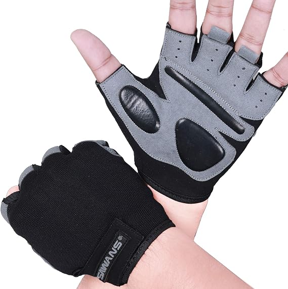 SAWANS Gym Gloves Training Weight lifting Gloves for Men Women Wrist Support Padded Extra Grip Palm Protection Exercise Fitness Workout Gloves Cycling,Hanging,Pull ups,Breathable