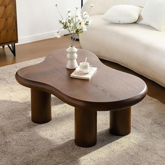 46" Brown Cloud Coffee Table for Living Room (A Brown 46in)