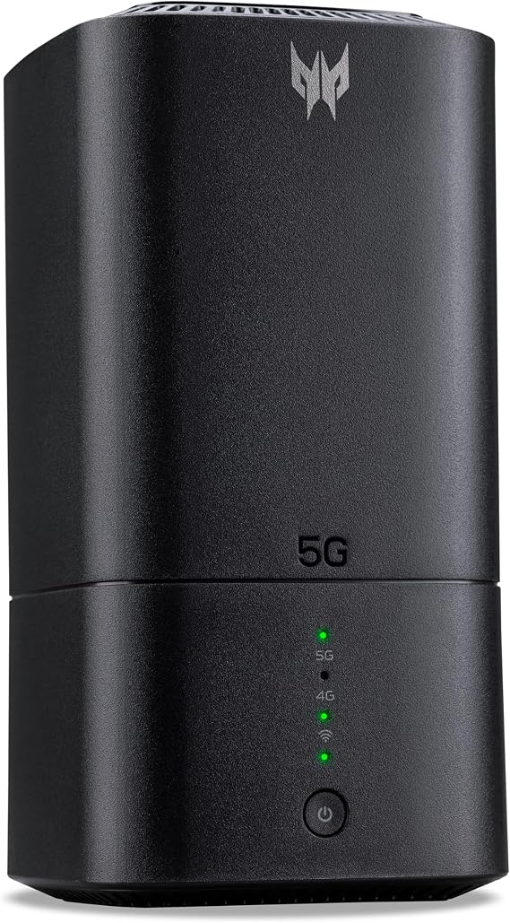Acer Predator Connect X5 5G CPE - Wireless Router - WWAN - 802.11a/b/g/n/ac/ax - 4G, 5G - Desktop