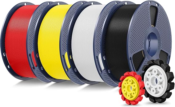 SUNLU 4KG PLA+2.0 Filament Bundle, Upgrade PLA+ 3D Printer Filament 1.75mm