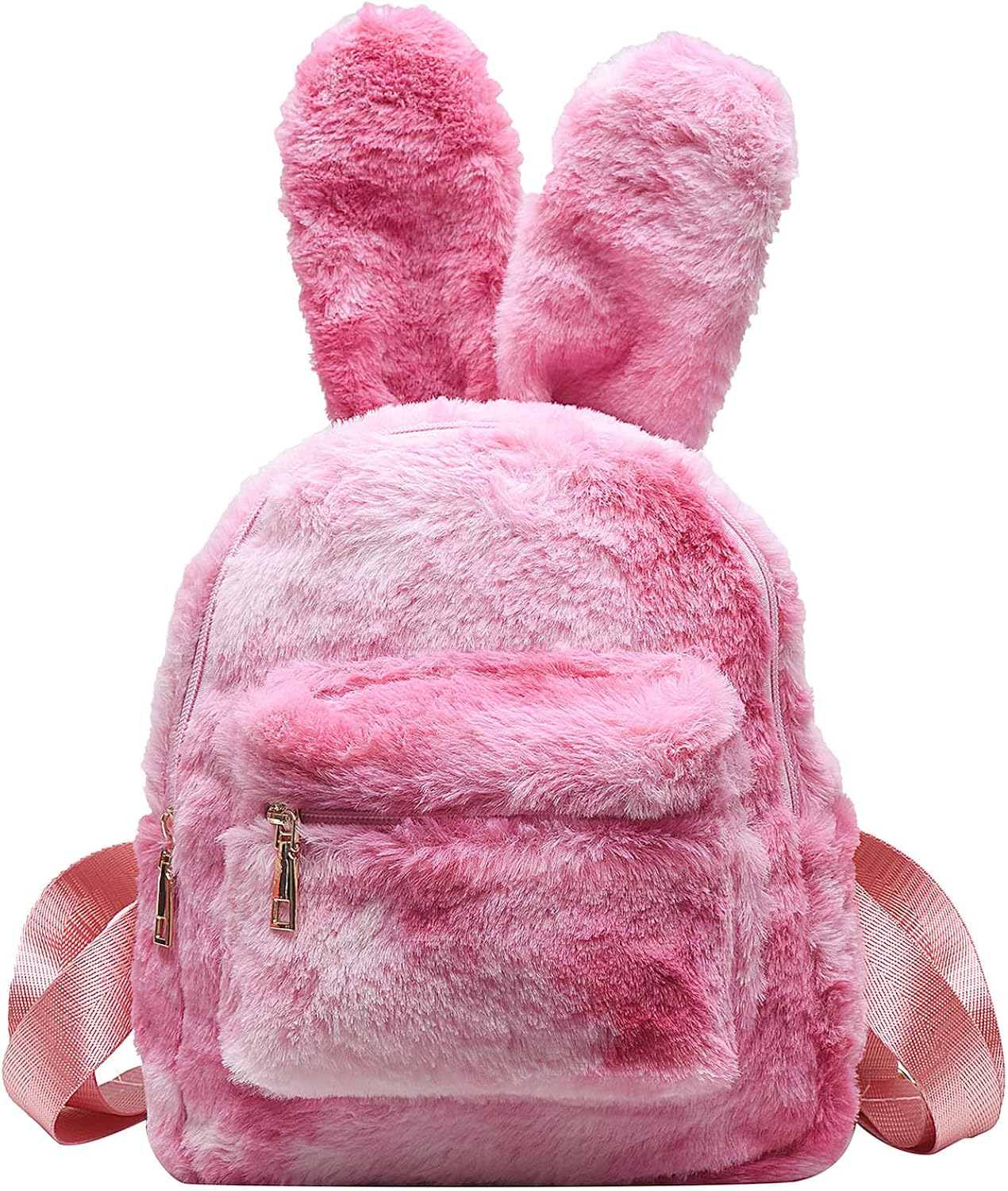 Jywmsc Cute Bunny Backpacks for Girls, Women Cute Rabbit Ears Backpack Fluffy Shoulder Bag School Bag Satchel