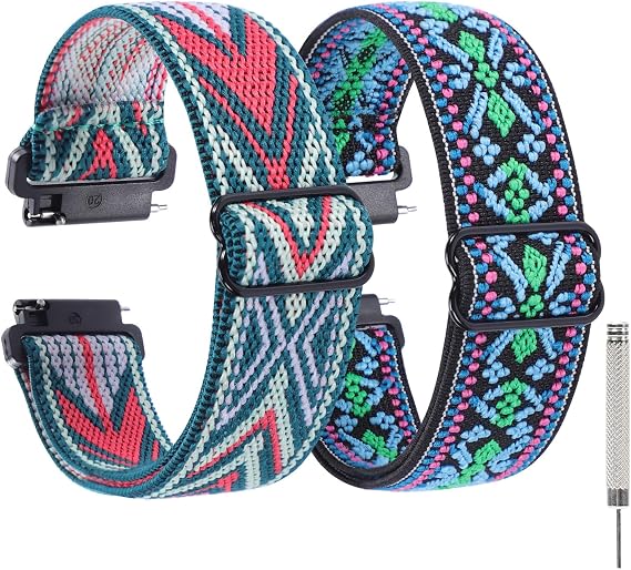 Quick Release Elastic Nylon Watch Strap General Breathable Watch Straps - Lug Width- 18mm 20mm 22mm