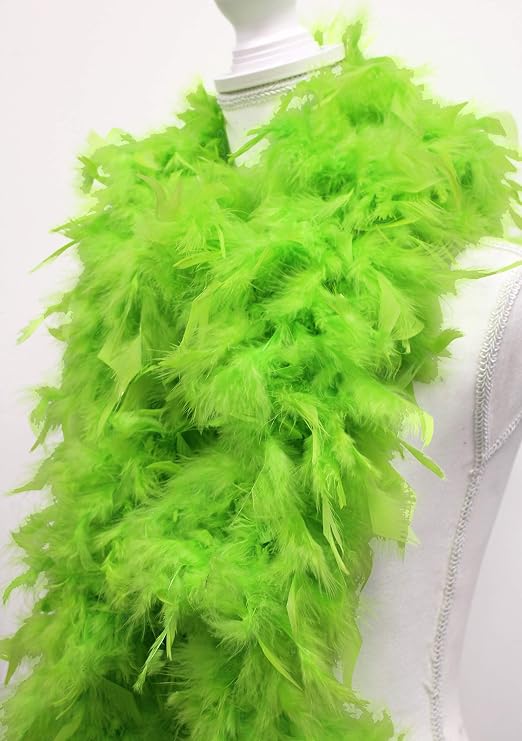 80 Gram Chandelle Feather Boa - MINT GREEN 2 Yards (72" Boa)