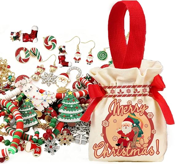Mystery Jewelry Bag 35-40 PCS Surprise Christmas Jewelry Mystery Jar for Women, Unique Christmas for Her, Necklace, Earrings, Ring, Bracelet, Brooch, Mini, Alloy Steel, ordinary