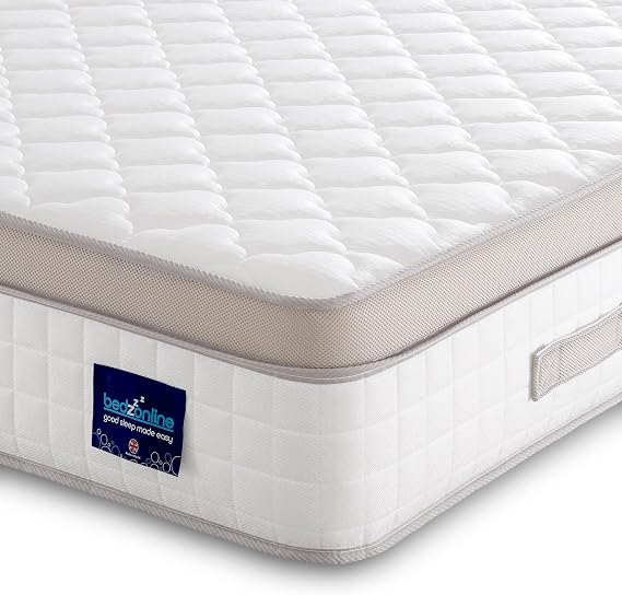 BEDZONLINE Premium Hybrid Pocket Sprung Mattress, Small Double, 20 cm Thick