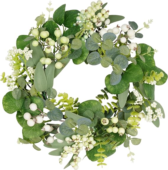 33cm Spring Summer Green Wreath