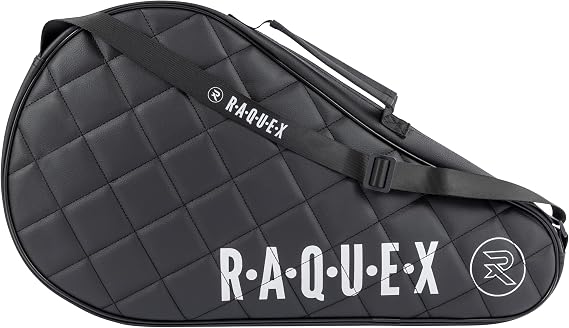 Raquex Elite Padel & Pickleball Racket Cover - Quilted Faux Leather Bag