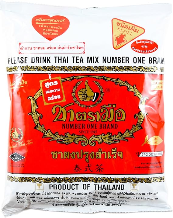 Number One Hand Brand Thai Tea Original Red 400 G. by Number One