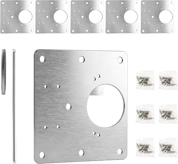 Cabinet Hinge Repair Plate, 6 Pieces (1mm Reinforced Plate)