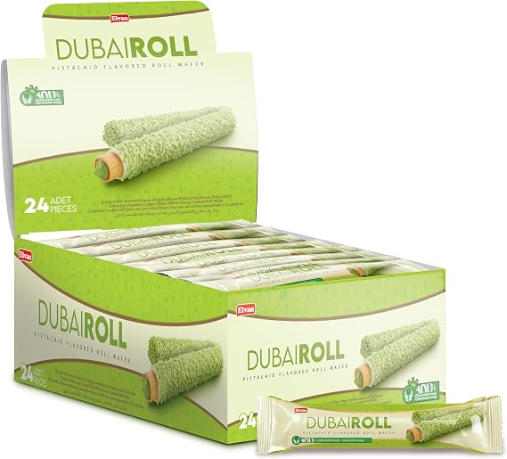 Elvan Dubai Roll Gofret 18 Gr. 24 Adet (1 Kutu)