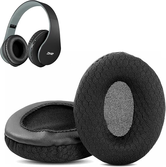 Bluetooth Over-Ear Earpads,HAIZEEN Earpads Compatible with Zihnic Bluetooth Over-Ear Headphones Ear pads Replacement Cushion(Breathable Fabric/High-grade Foam)