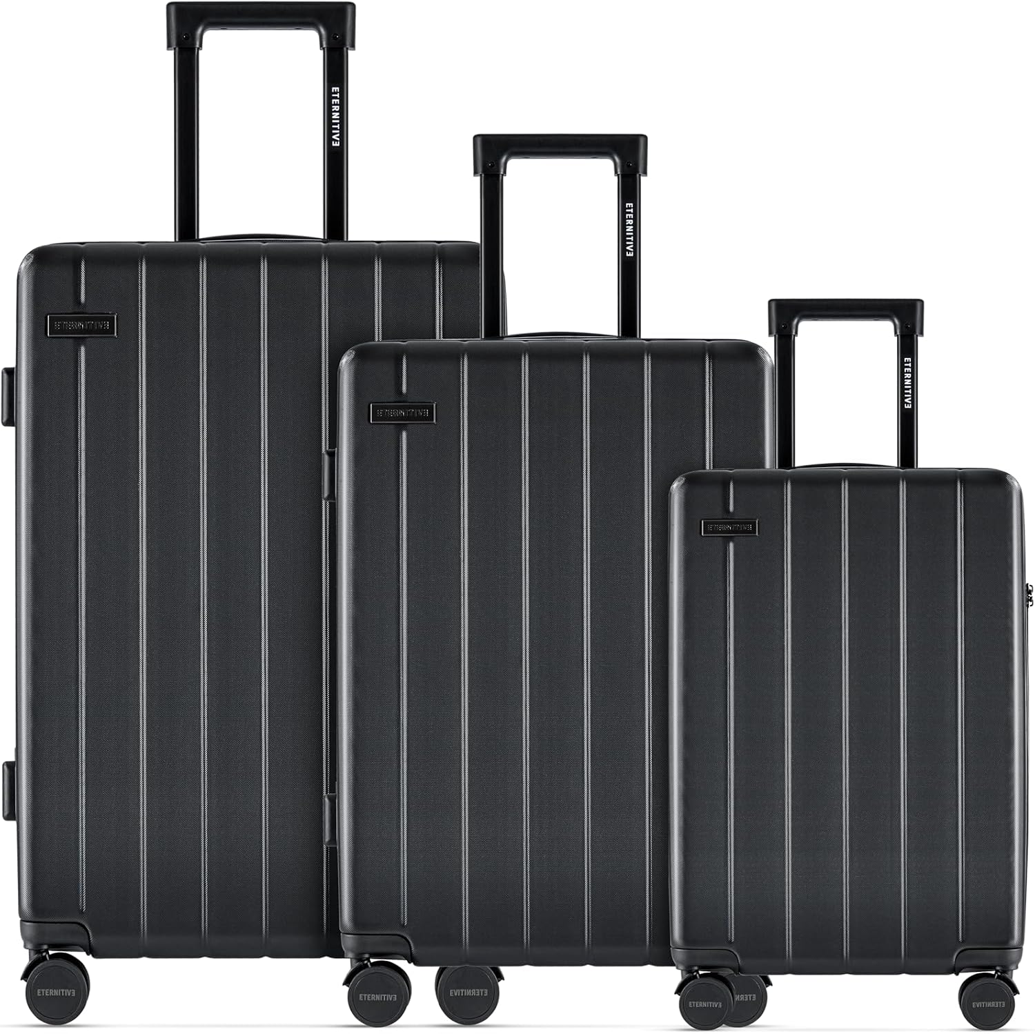 ETERNITIVE - Koffer Reisekoffer Hartschale aus ABS |Reisetrolley Leicht mit 4 Zwillingsrollen 360° Gepäck mit TSA-Schloss