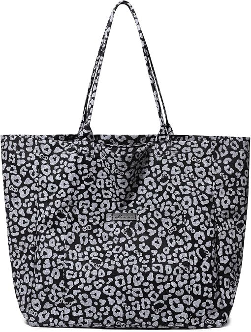 Leopard Print Tote Bag Large Women's Canvas Handbag, Stylish Shoulder Bag for Shopper, Shoulder Bag with Fashionable Tote Bag for Women