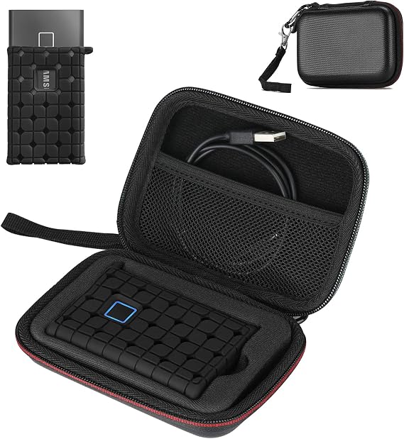 ProCase Hard Carrying Case for Samsung T7 Portable SSD -Black