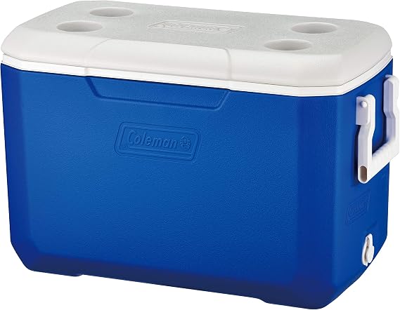 Coleman High Performance Insulated Cooler Portable Cooler Camping Freezer with Cup 45 LT, 48 QT