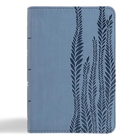 CSB Large Print Compact Reference Bible, Digital Study Edition, Slate LeatherTouch
