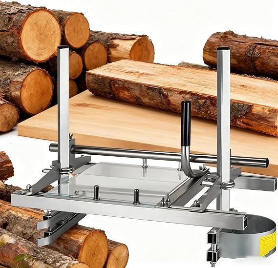 Chainsaw Mill, Portable Sawmill for Converting Logs to Lumber, Precise & Adjustable Cutting, for Woodworkers & Carpenters