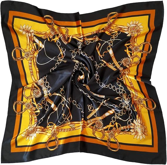 vabovin Women's 35" Satin Square Silk Like Hair Scarves and Wraps Headscarf for Sleeping