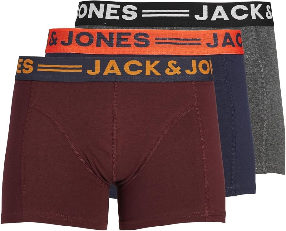 JACK & JONES Noos Men's 3 Pack Boxer Briefs
