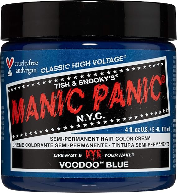 Manic Panic High Voltage Classic Cream Formula, Voodoo Blue, 0.118 kg 612600110388