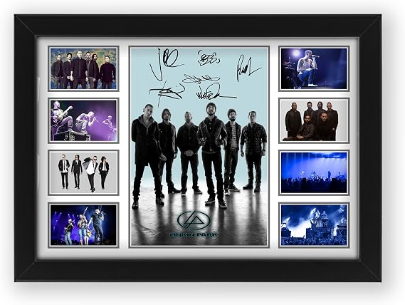 AllStarMedia Tribute to Linkin Park Inspired Rock Poster Print | Fan Art Style Band Wall Art | Premium Music Gift & Stylish Home Décor Artwork | Limited Edition Print | A4 Framed (30 x 21 CM)