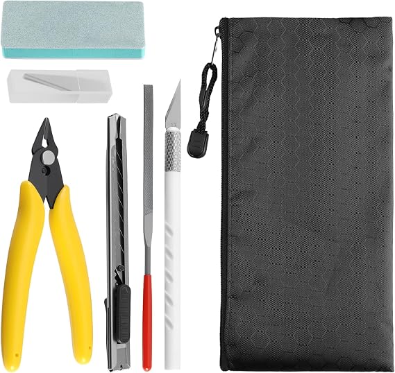 11Pcs Model Making Tool Kit, Hobby Craft Hand Tool Set With Storage Bag