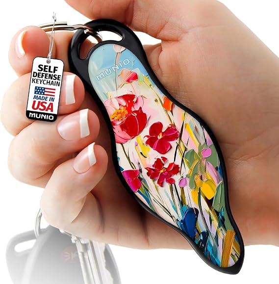 MUNIO Original Self Defense Keychain Set - Self Protection, Personal Safety, Portable Defense Kubotan