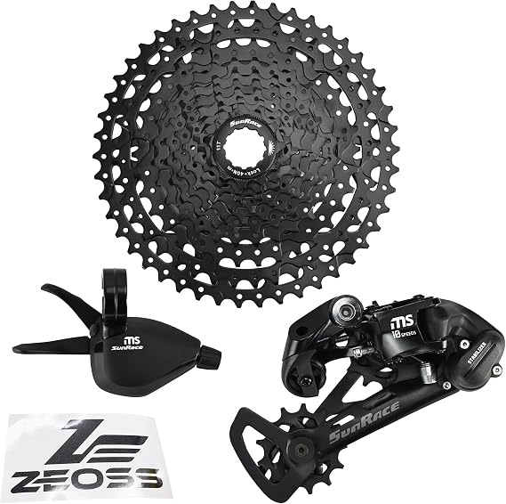 SunRace MS 1x10 Speed 11-46T MTB Groupset with ZEOSS Sticker, SR3169-ZEO