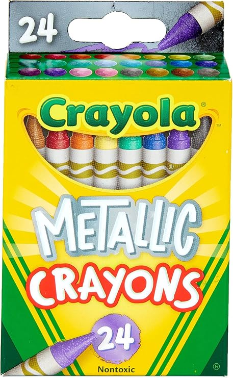 Crayola Metallic Crayons, 24 Count