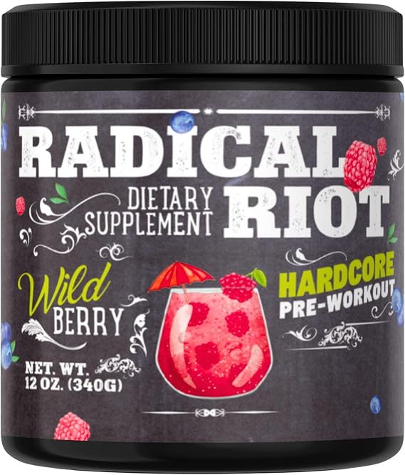 American Supps® Premium Pre-Workout Booster [340g] - Wild Berry - 300mg Caffeine + Beta-Alanine + L-Citrulline Malate