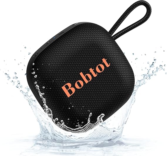 Bobtot Portable Wireless Bluetooth Speakers - IPX7 Waterproof, TWS Pairing