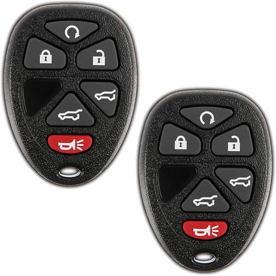 Keyless Option Replacement 6 Button Keyless Entry Remote Control Key Fob Black KPT2705