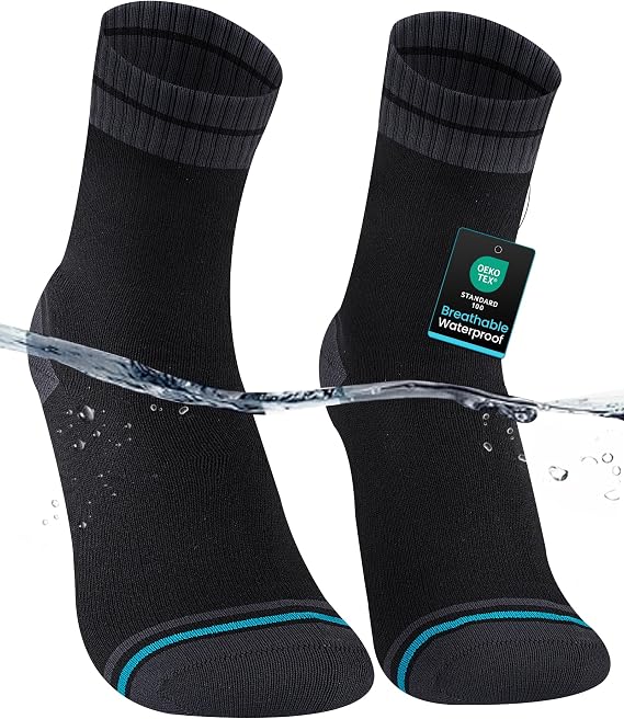 Waterproof Hiking Socks for Men, Breathable Crew Length