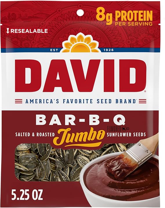 David BBQ Roasted/Salted Sunflower Seeds 149 g