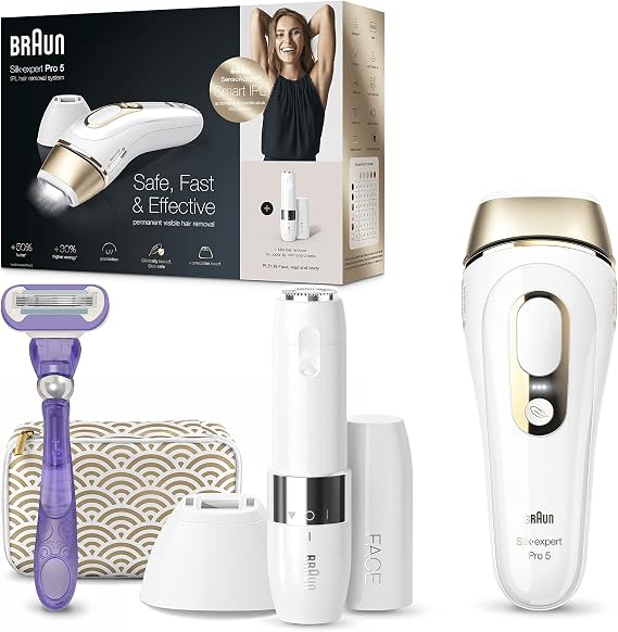 Braun Silk-expert Pro 5 PL5139 Intense pulsed light (IPL) White, Gold
