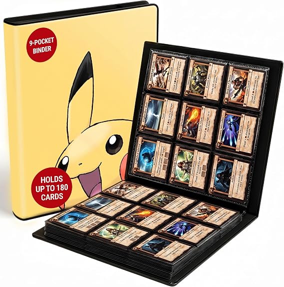 Ultra Pro | Pokemon: Pikachu 9-Pocket Portfolio | Trading Card Game Accessory