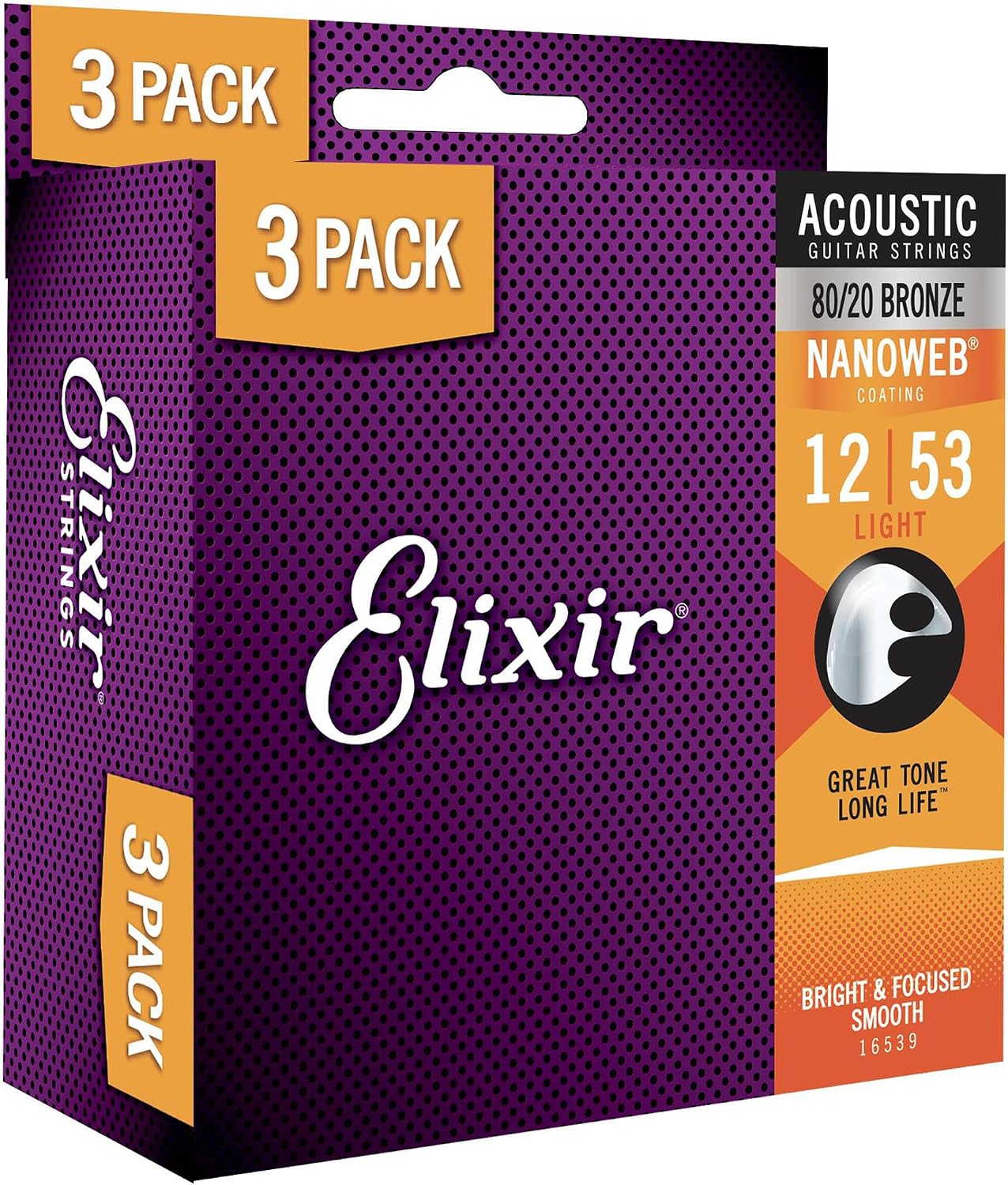 Elixir Akustik Bronz Nano Tel 012053 3lü Paket