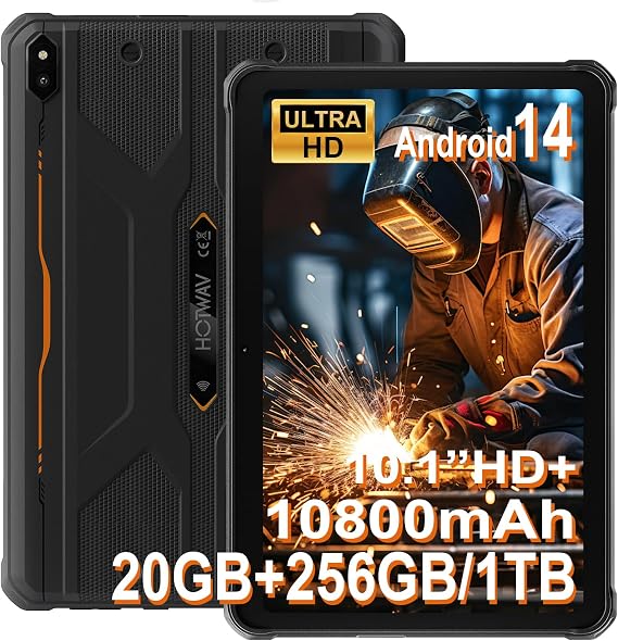 HOTWAV R10 Pro Rugged Tablet 10800mAh 10.1inch HD+
