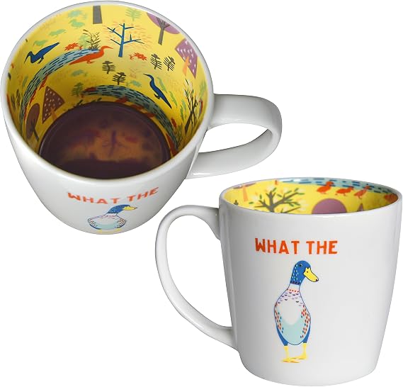 Two Up Two Down What The Duck Inside Out Mug in Gift Box Special Mugs Gifts