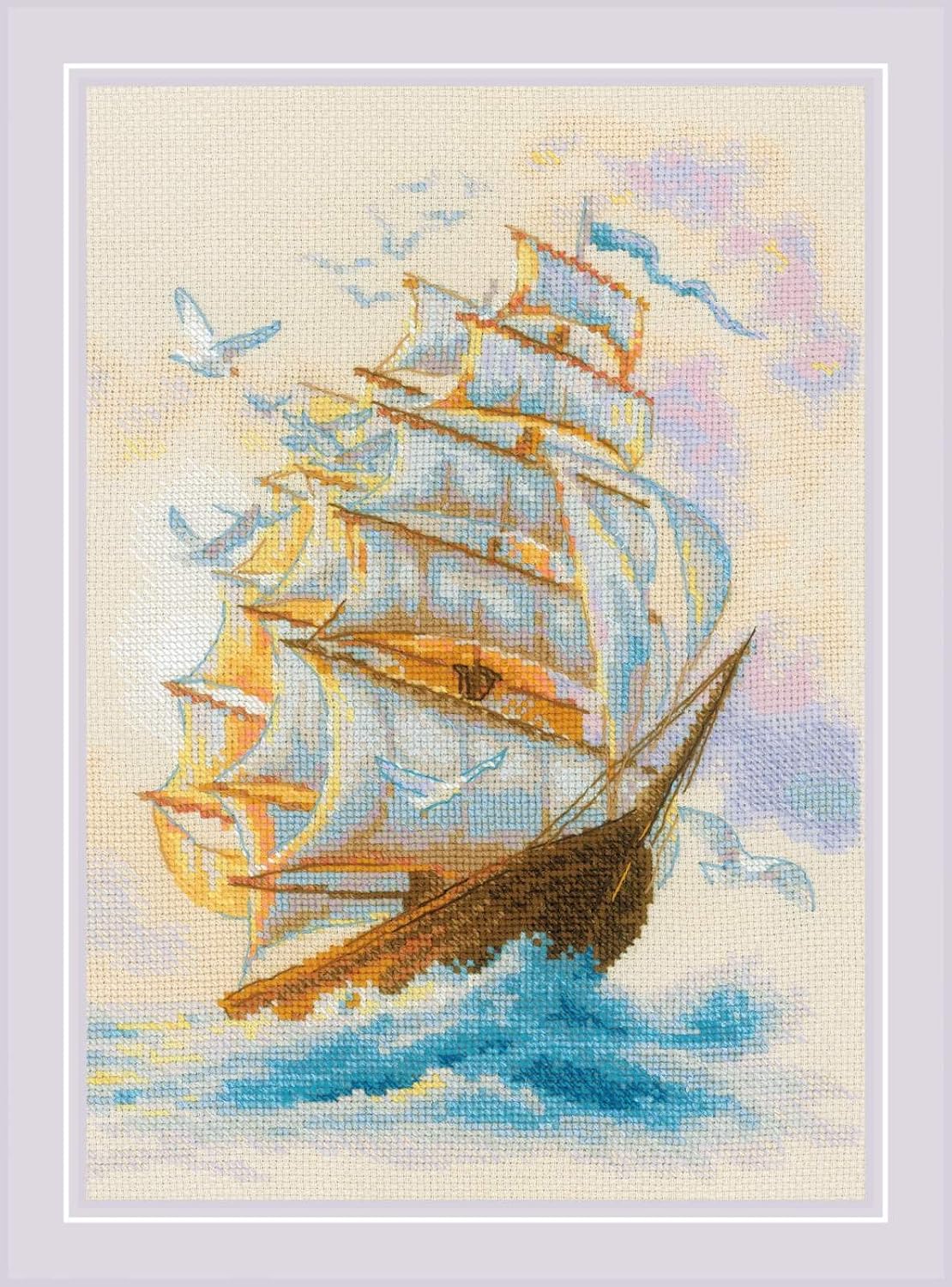 Riolis Counted Cross Stitch kit 2128 Wandering Wind, Beige