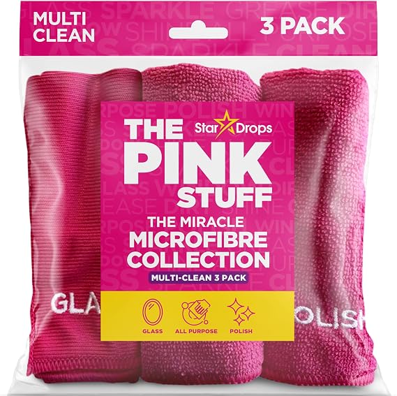 Stardrops The Pink Stuff – Miracle Mikrofiber Kumaş Koleksiyonu 3'lü Paket