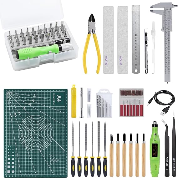 109 Pieces Gundam Modeler Basic Tools Gundam Modeler Basic Tools Upgrade Hobby Model Making Tool Set for Hobby Model Assemble Building