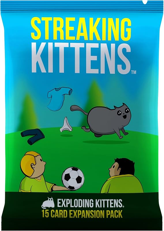 Exploding Kittens Streaking Kittens Expansion, 2-5 Players, Ages 7+